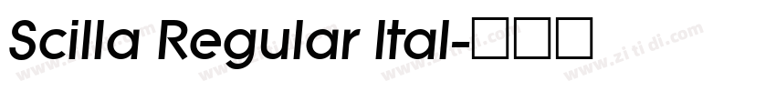 Scilla Regular Ital字体转换